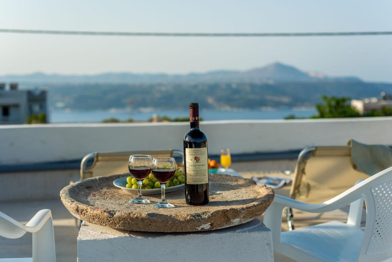 Bella-Maria At Aptera With Mountain And Sea View !! Chrissi Akti Chania Exterior foto