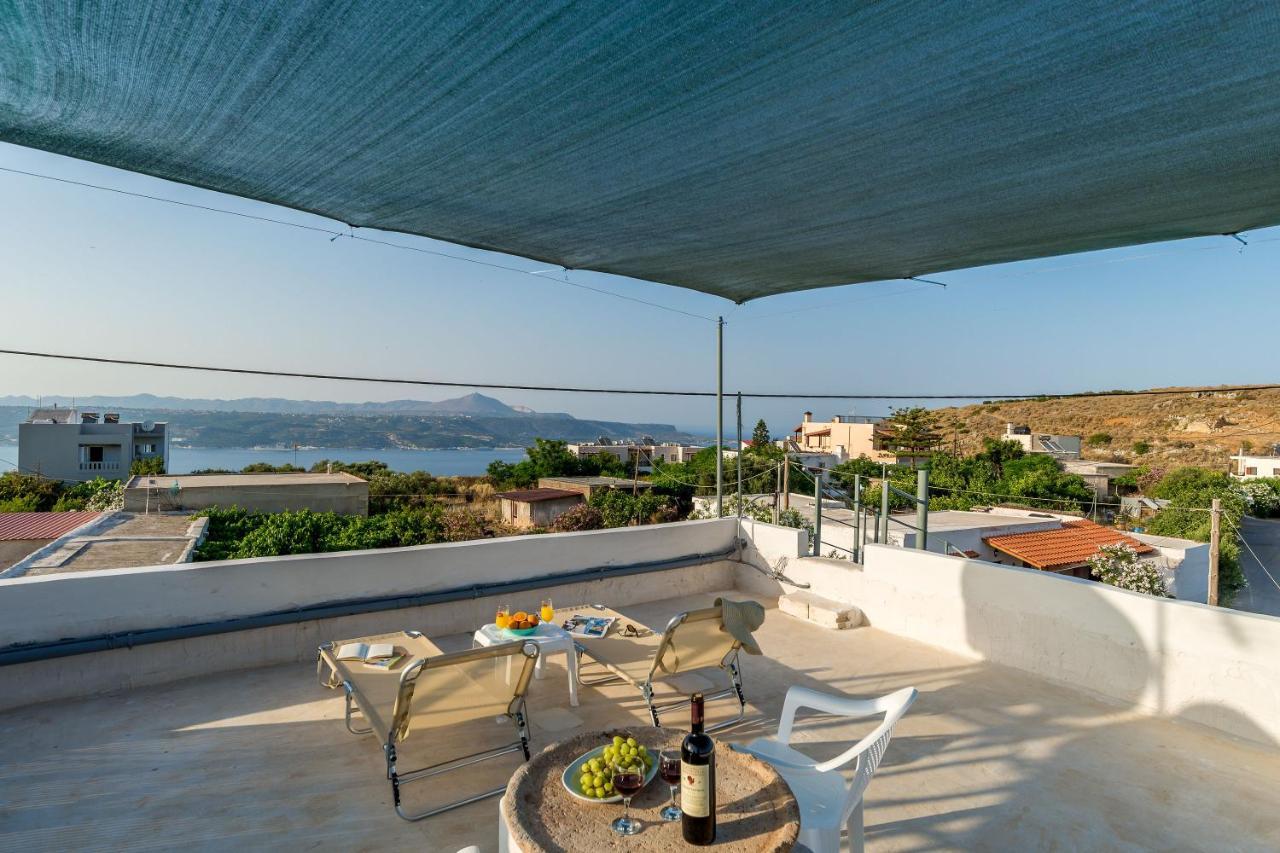 Bella-Maria At Aptera With Mountain And Sea View !! Chrissi Akti Chania Exterior foto