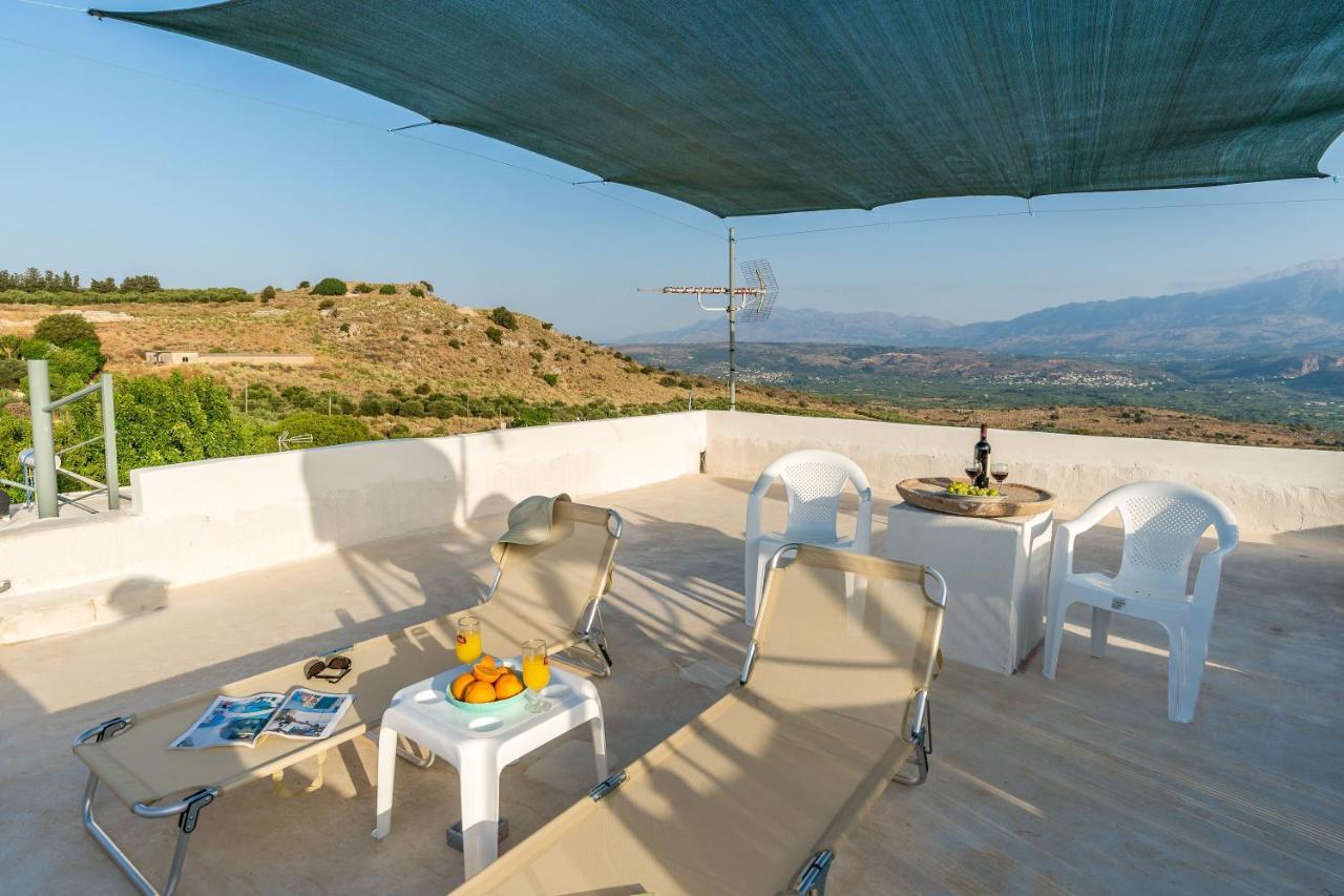Bella-Maria At Aptera With Mountain And Sea View !! Chrissi Akti Chania Exterior foto